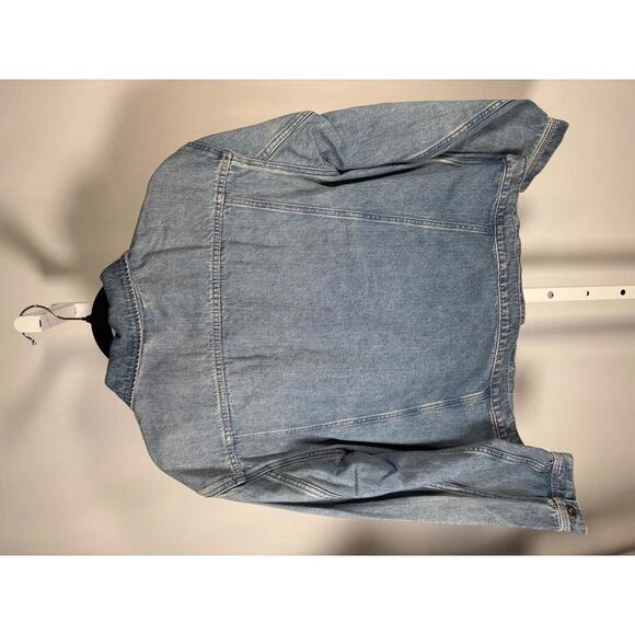 NWT G-Star RAW Oversized Denim Jacket Womens Sun Faded Air Force Blue Size Small - Picture 8 of 8